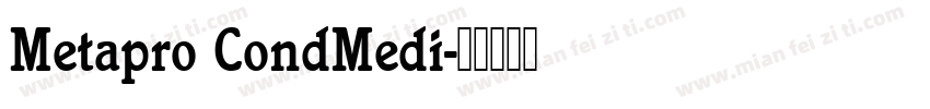 Metapro CondMedi字体转换